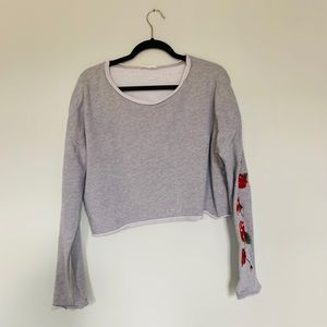Vintage style cropped sweater